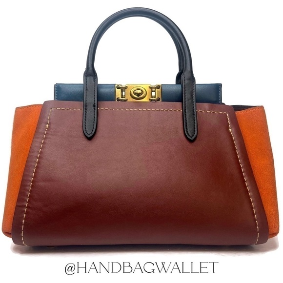 Coach Troupe Carryall in Colorblock F78545 Bag - Tan And Wallet Set - Picture 5 of 16